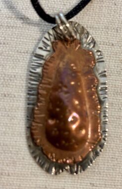 Mens Doug D’Souza Keychin or Necklace w Copper. 45mm  EUC